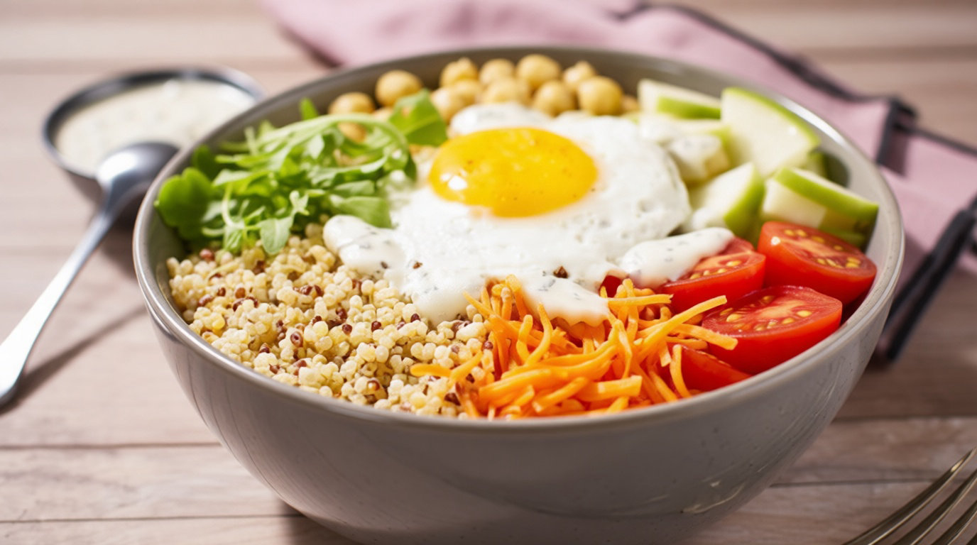 Composer la base de votre buddha bowl aux légumes