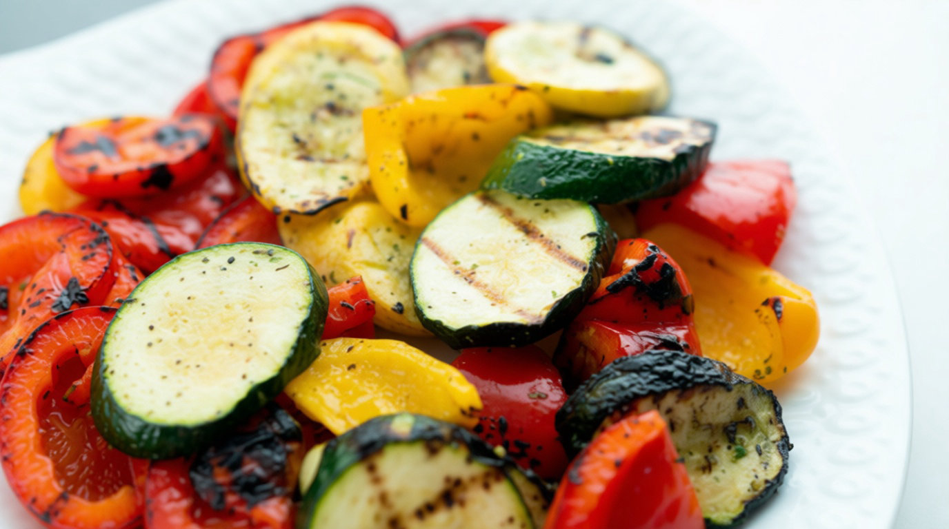 Légumes grillés et salades pour apporter du peps